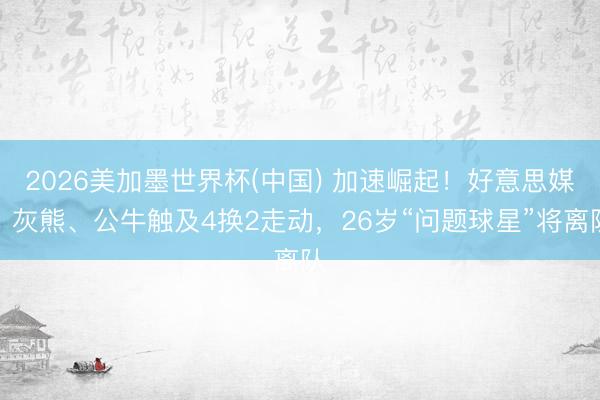 2026美加墨世界杯(中国) 加速崛起！好意思媒：灰熊、公牛触及4换2走动，26岁“问题球星”将离队
