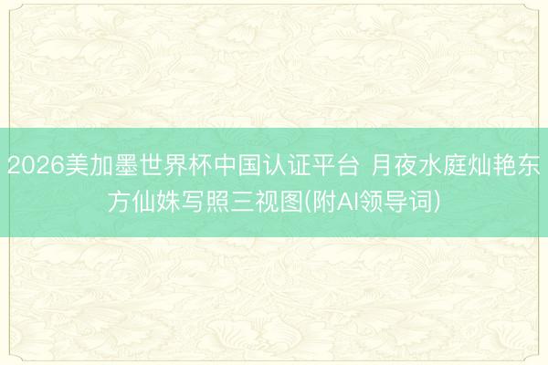 2026美加墨世界杯中国认证平台 月夜水庭灿艳东方仙姝写照三视图(附AI领导词)